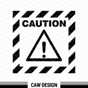 Caution Danger Sign Work Safety Warning Triangle svg Cricut