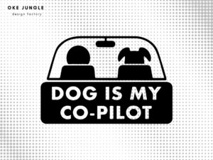 Dog Is My Co-Pilot Pet SVG