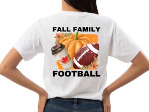 Fall Sublimation Design, Fall Family Football PNG