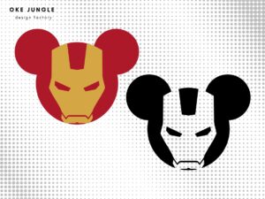 Funny Iron Man SVG, Parody Mickey Mouse PNG, Iron Man PNG