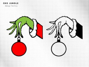 Grinch Hand SVG, Clipart, Grinch PNG