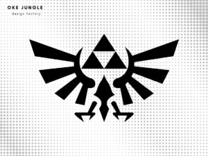 Hyrule Royal Crest Triforce Legend of Zelda SVG