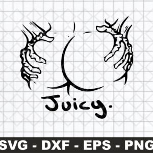 Juicy Funny Decals Design