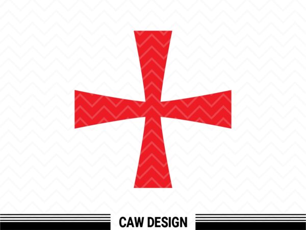 Knight's Templar Cross SVG Symbol