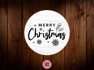 Merry Christmas Sign SVG, Farmhouse Decoration, PNG, EPS