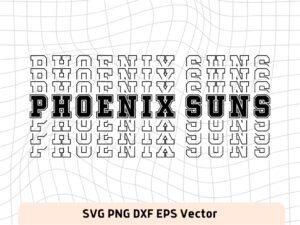 Phoenix Suns SVG Digital Download, NBA, Team Basketball, Phoenix Suns PNG