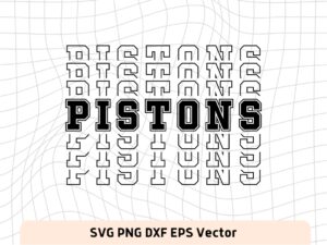Pistons SVG Digital Download, NBA, Team Basketball, Pistons PNG
