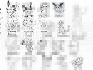 Pokemon Stencil 11 01 Vectorency Today's Deals