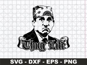 Prison Mike SVG Image, DXF Files, Thug Life PNG Vector