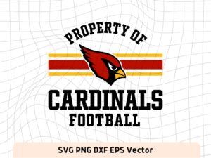 Property of Arizona Cardinals Football NFL SVG Image Cricut