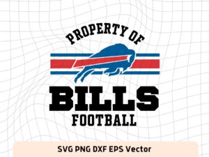 Property of Buffalo Bills Football NFL SVG Buffalo Bills Graphic Image Cricut Vector