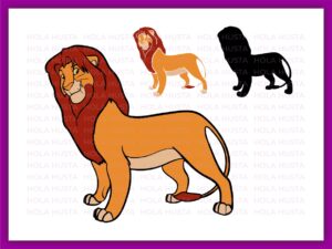 Simba Vector, SVG Layered The Lion King