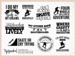 Skateboard T Shirt Bundle Design