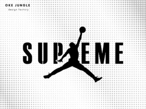 Supreme Jordan Logo SVG EPS Cut File