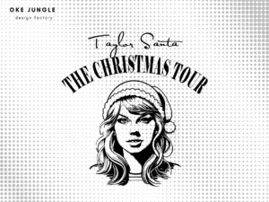 Taylor Santa, The Christmas Tour, Taylor Swift Clipart, PNG, EPS