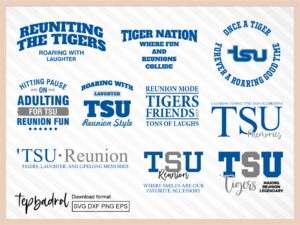 Tennessee State University Reunion Design Bundle