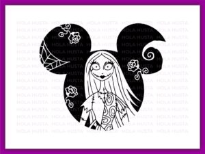The Nightmare Before Christmas Sally Halloween outline silhouette