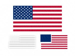 US flag, Layered American flag svg