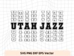 Utah Jazz SVG Digital Download, NBA, Team Basketball, Utah Jazz PNG