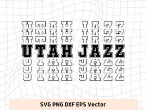 Utah Jazz SVG Digital Download, NBA, Team Basketball, Utah Jazz PNG