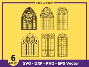 Window Decorative Window Pane Window Frame SVG EPS
