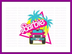barbie jeep pink vector png