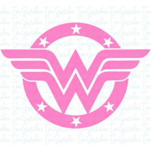 pink wonder woman svg, symbol, logo png eps