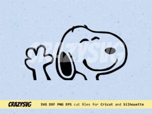 snoopy say hai, good bye, snoopy decals design file