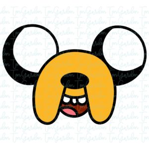 Adventure Time Jake the Dog Face SVG