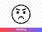 Angry Emoji Angry Face Cut File