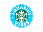 Aquarius SVG Astrology Zodiac Signs Starbucks Cold Cup SVG