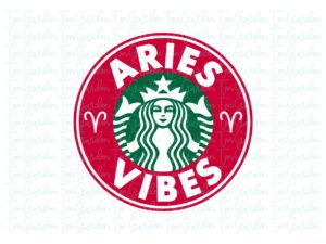 Aries SVG Astrology Zodiac Signs Starbucks Cold Cup SVG