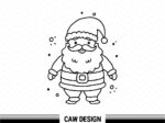 Baby Santa Clipart SVG Vector File