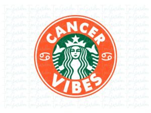 Cancer SVG Astrology Zodiac Signs Starbucks Cold Cup SVG