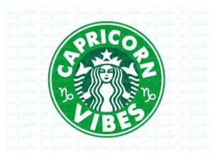 Capricorn SVG Astrology Zodiac Signs Starbucks Cold Cup SVG
