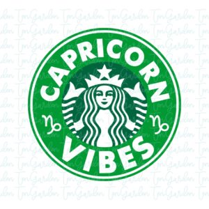 Capricorn SVG Astrology Zodiac Signs Starbucks Cold Cup SVG