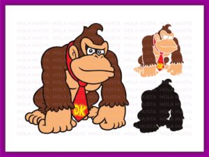 DK Donkey Kong Clipart Vector SVG