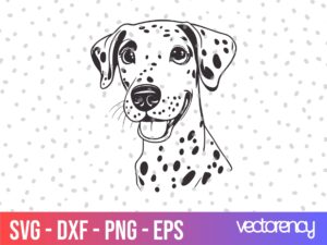 Dalmatian SVG, Dog Clipart