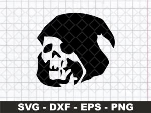 Death Wicked Skull Grim Reaper SVG