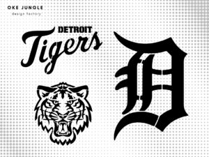 Detroit Tigers Logo DXF, Laser Cut, Tigers SVG