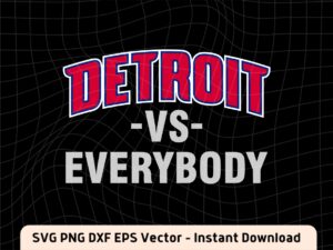 Detroit vs everybody design png svg