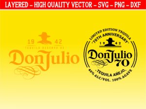 Don Julio SVG, Logo Vector, DXF and PNG