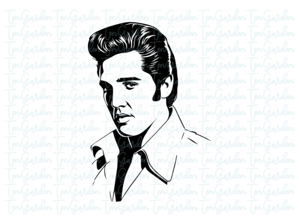 Elvis Presley Clipart, Elvis Vector SVG Image