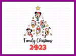 Family Christmas 2023 T-Shirt Design, Inspired Disney, PNG SVG EPS