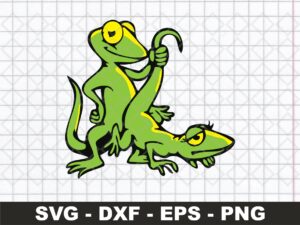 Funny Lizard Gecko PNG, SVG, Vector