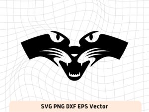 Geelong Cats Face SVG Clipart