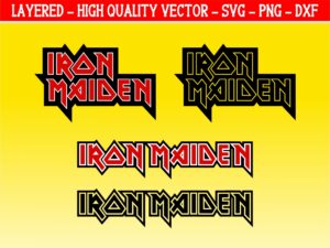 Iron Maiden Logo SVG PNG EPS DXF