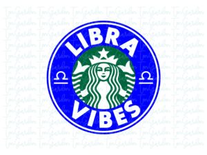 Libra SVG Astrology Zodiac Signs Starbucks Cold Cup SVG