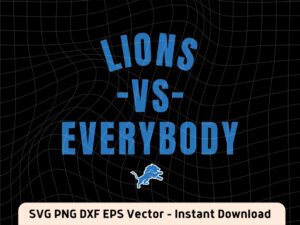 Lions vs everybody svg