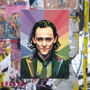 Loki Poster Printable PDF, Loki WPAP